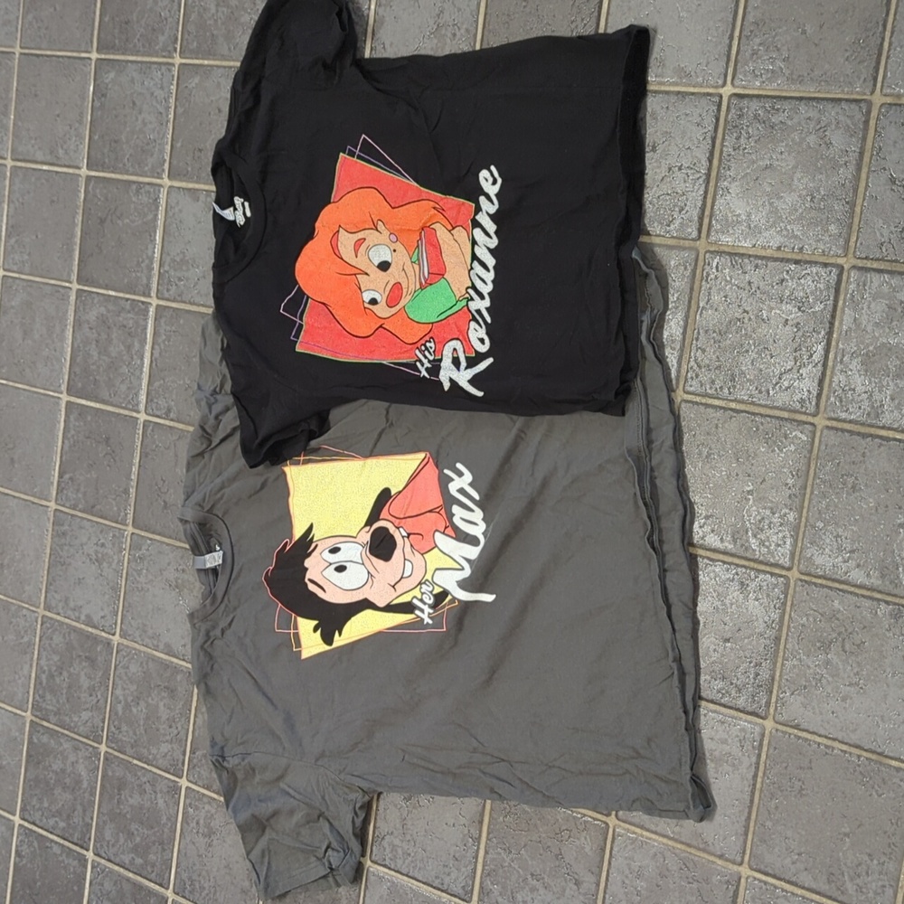 Matching couples max and Roxanne shirts